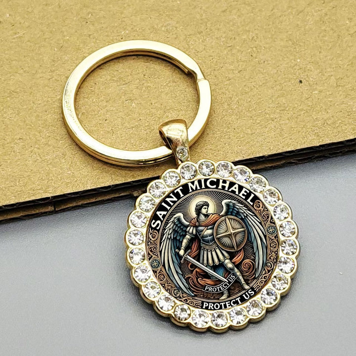 Christianartworkshop Guardian Angel St. Michael Keychain Bringing Strength and Spiritual Guidance - image 4