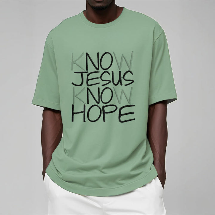 Christianartworkshop Know Jesus Know Hope Faith Statement Unisex T-shirt - image 14