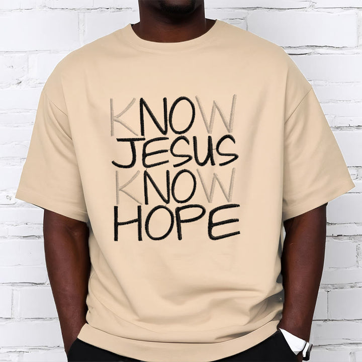 Christianartworkshop Know Jesus Know Hope Faith Statement Unisex T-shirt - image 2