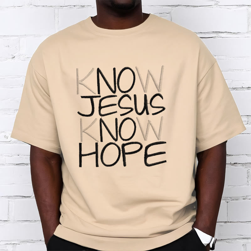 Christianartworkshop Know Jesus Know Hope Faith Statement Unisex T-shirt - image 1