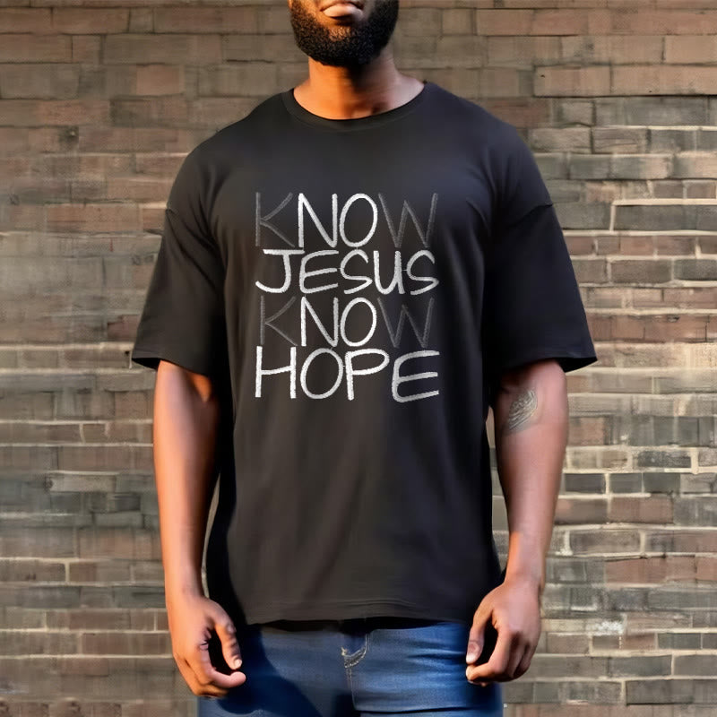 Christianartworkshop Know Jesus Know Hope Faith Statement Unisex T-shirt - image 6