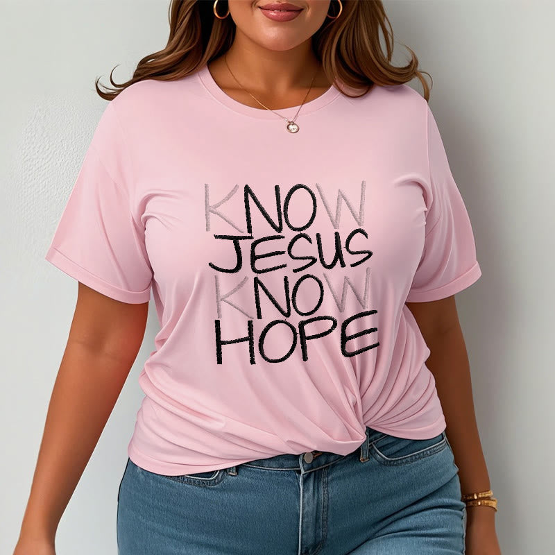 Christianartworkshop Know Jesus Know Hope Faith Statement Unisex T-shirt - image 18