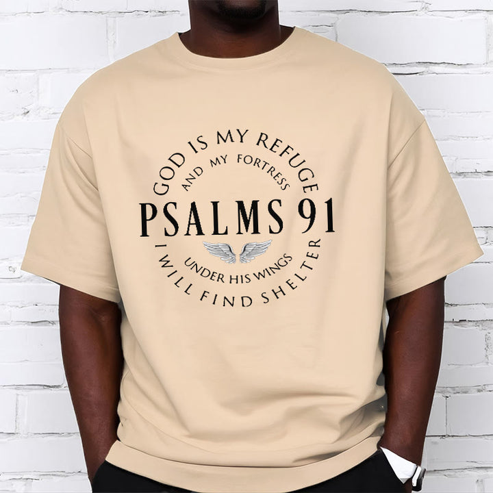 Christianartworkshop Psalm 91 God Is My Refuge Unisex T-shirt - image 1