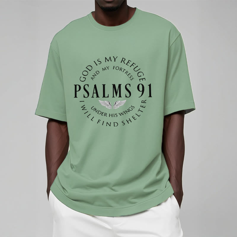 Christianartworkshop Psalm 91 God Is My Refuge Unisex T-shirt - image 15