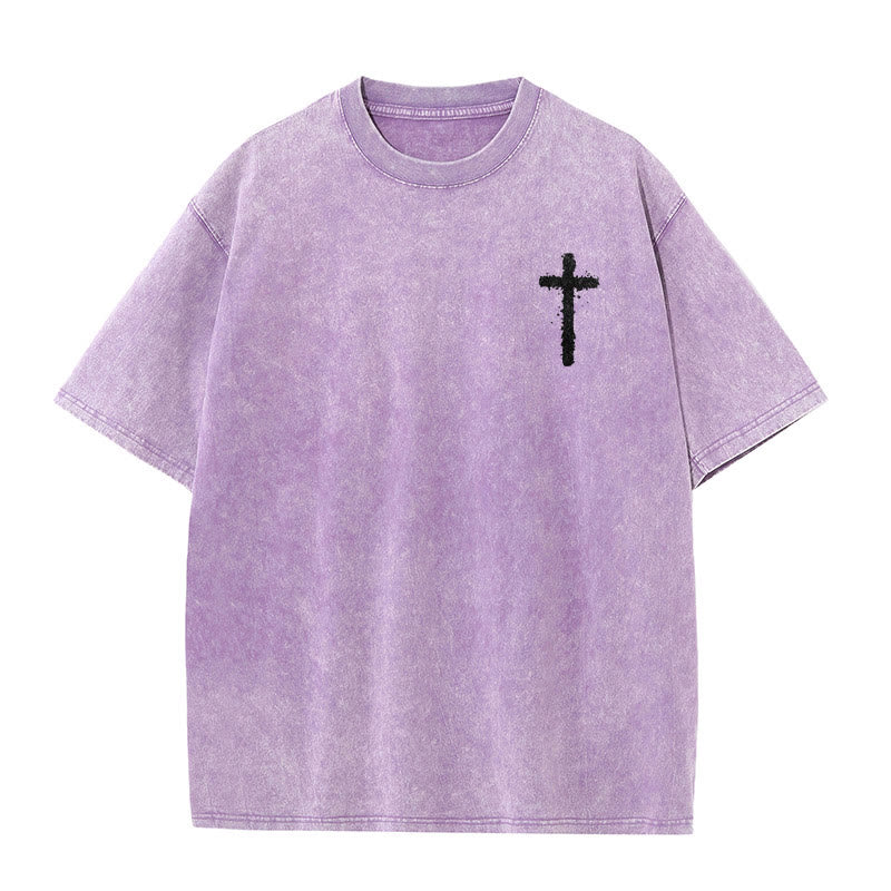 Christianartworkshop Jesus Is King Christian Unisex Washed T-Shirt - image 15