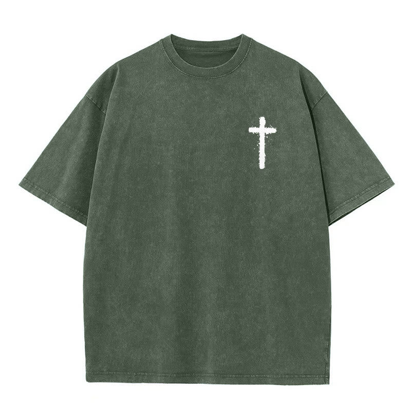 Christianartworkshop Jesus Is King Christian Unisex Washed T-Shirt - image 11