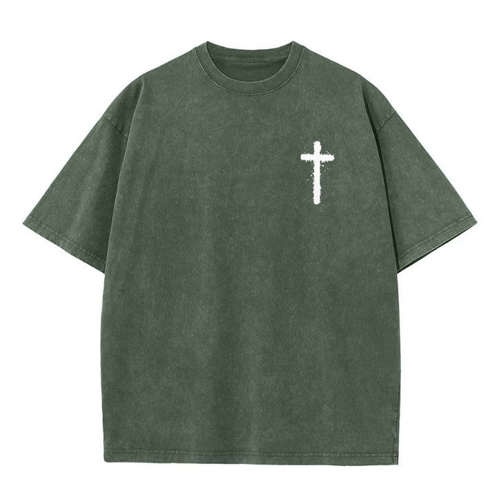 Christianartworkshop Jesus Is King Christian Unisex Washed T-Shirt - image 11