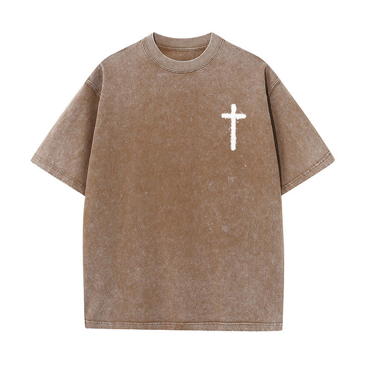 Christianartworkshop Jesus Is King Christian Unisex Washed T-Shirt - image 17