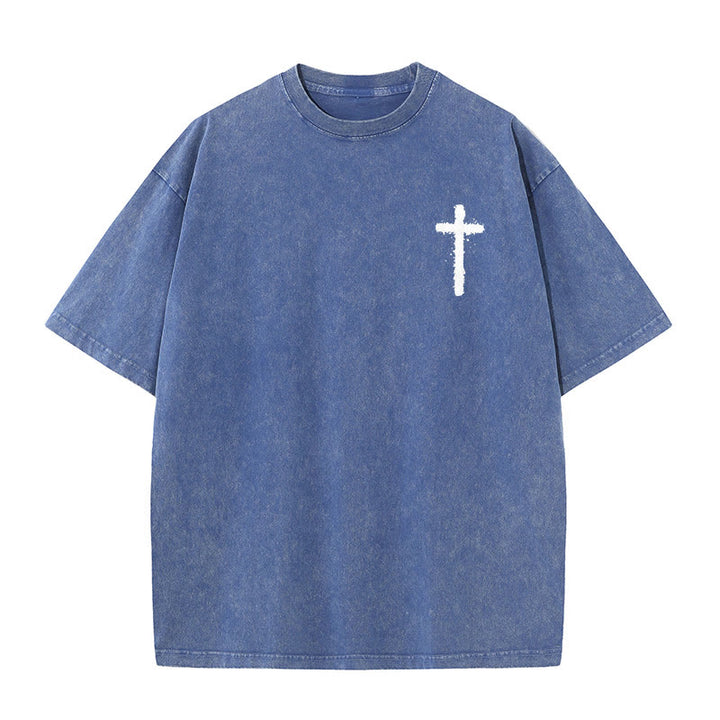 Christianartworkshop Jesus Is King Christian Unisex Washed T-Shirt - image 13