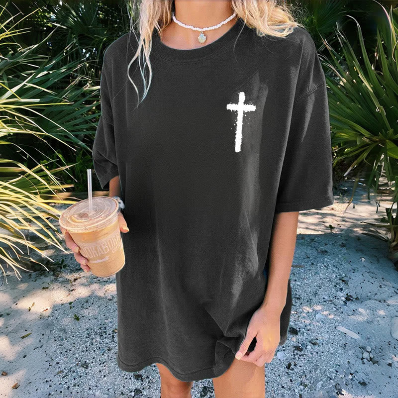 Christianartworkshop Jesus Is King Christian Unisex Washed T-Shirt - image 4