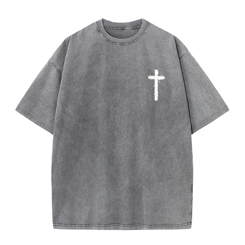 Christianartworkshop Jesus Is King Christian Unisex Washed T-Shirt - image 7