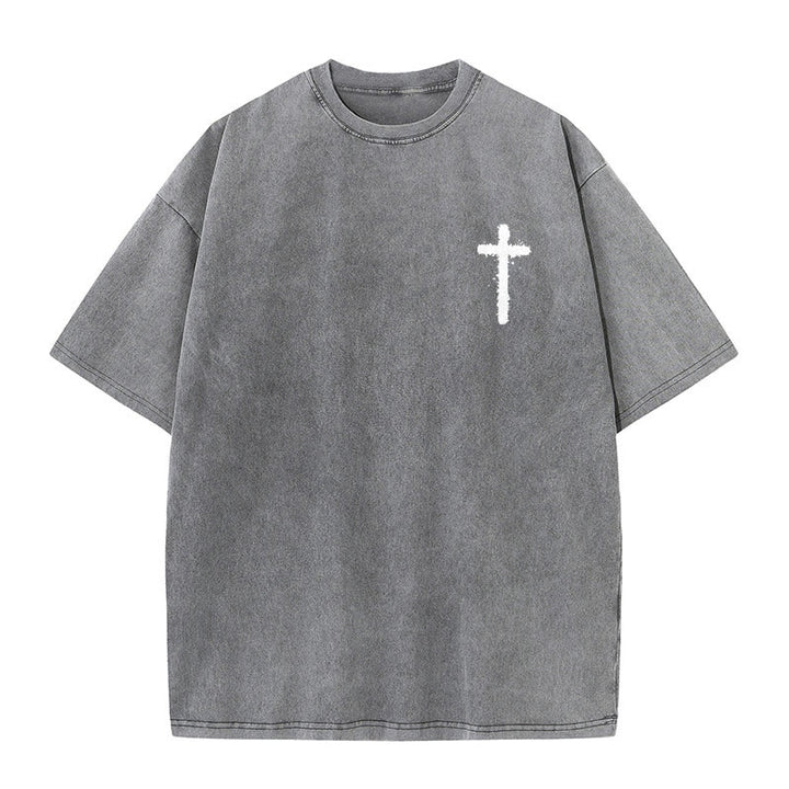 Christianartworkshop Jesus Is King Christian Unisex Washed T-Shirt - image 7