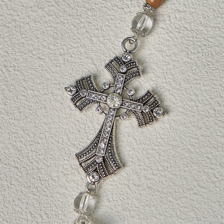 FREE Today: Modern Grace Turquoise Gemstone Rosary with Tassel Cross Pendant - image 9