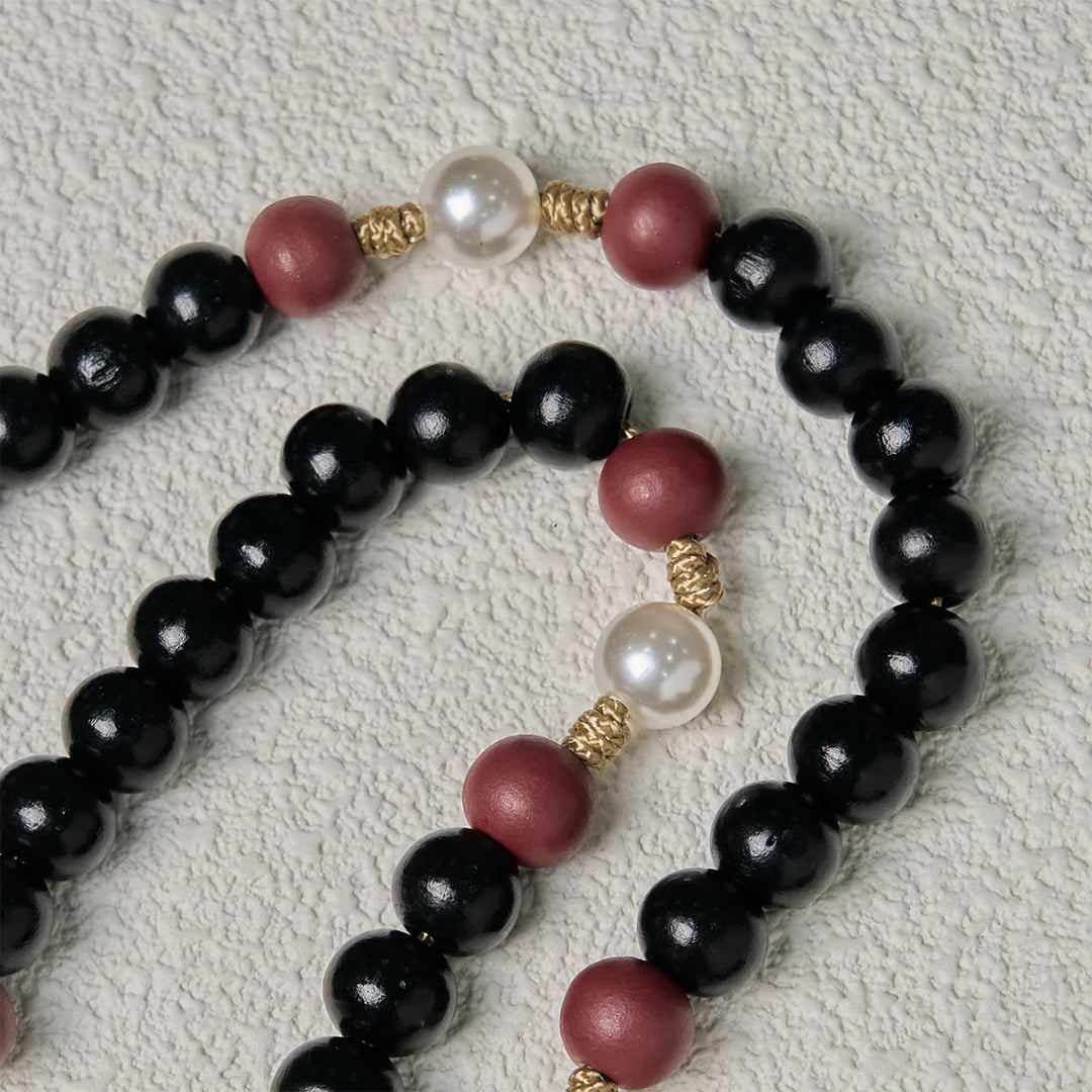 Christianartworkshop Devotional Black and Red Rosary with St. Benedict Blessing and Red Ornate Cross - image 9