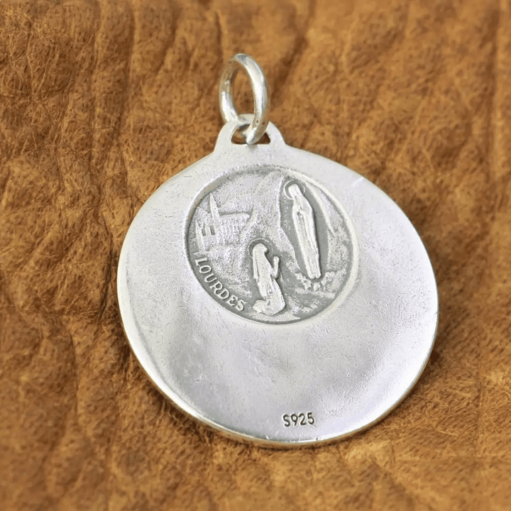 Christianartworkshop Graceful Virgin Mary Pendant Necklace in 925 Sterling Silver for Daily Devotion - image 6