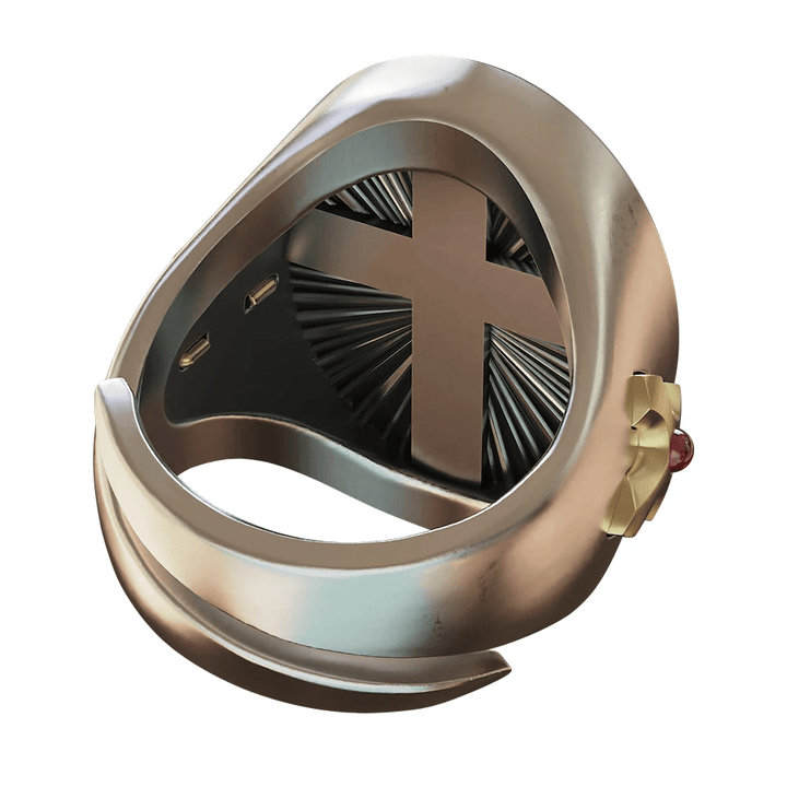 Christianartworkshop Sacred Heart Jesus Ring in 925 Silver: Symbol of Love and Sacrifice - image 9