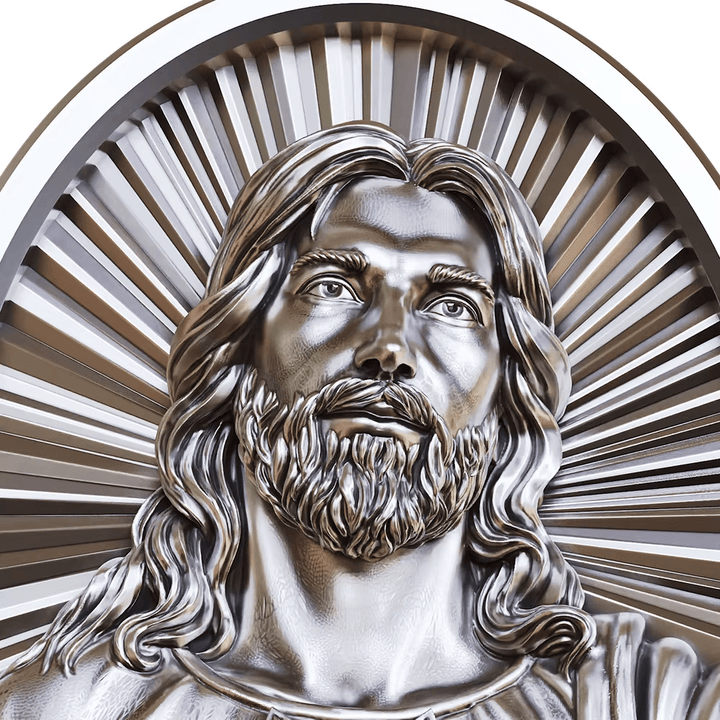Christianartworkshop Sacred Heart Jesus Ring in 925 Silver: Symbol of Love and Sacrifice - image 4