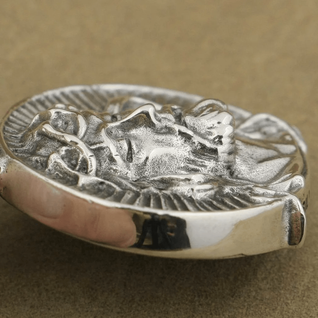Christianartworkshop 925 Sterling Silver Jesus Crown of Thorns Sacred Necklace - image 7