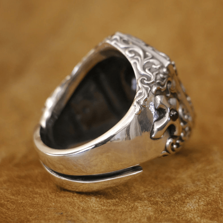 Christianartworkshop Jesus Christ Crown of Thorns Ring in Vintage Style Solid Sterling Silver - image 9