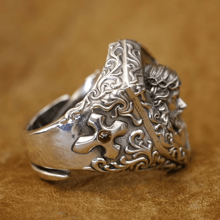 Christianartworkshop Jesus Christ Crown of Thorns Ring in Vintage Style Solid Sterling Silver - image 6