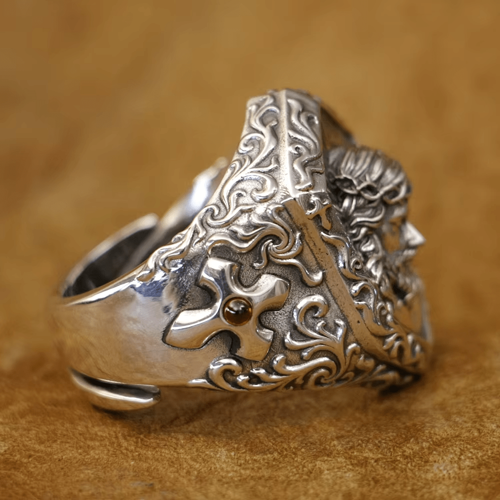 Christianartworkshop Jesus Christ Crown of Thorns Ring in Vintage Style Solid Sterling Silver - image 7