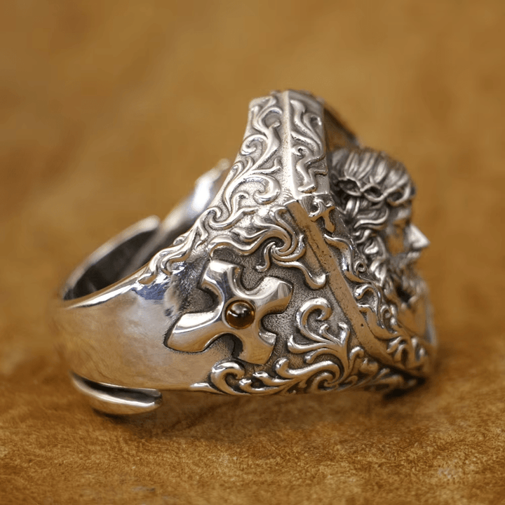 Christianartworkshop Jesus Christ Crown of Thorns Ring in Vintage Style Solid Sterling Silver - image 7