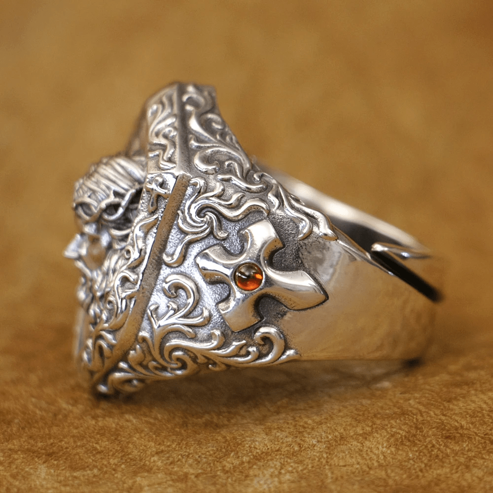 Christianartworkshop Jesus Christ Crown of Thorns Ring in Vintage Style Solid Sterling Silver - image 8