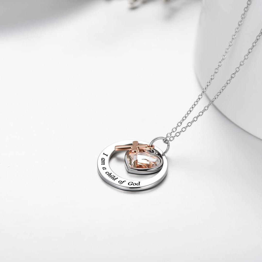 Christianartworkshop Delicate Mustard Seed Necklace with Cross and Scripture Message - image 7