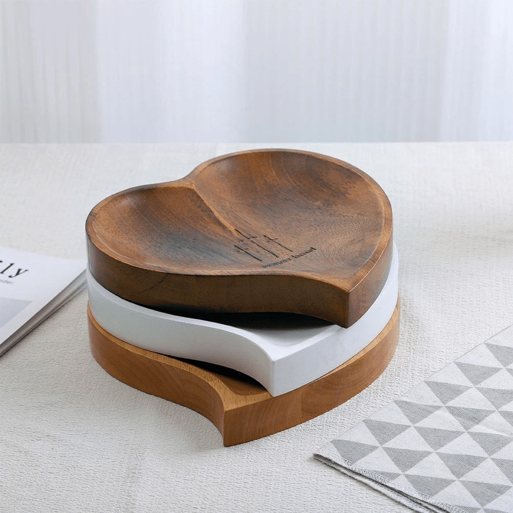 Christianartworkshop 3 Color Wooden Heart Shaped Prayer Bowl with Faith Note Cards - image 3