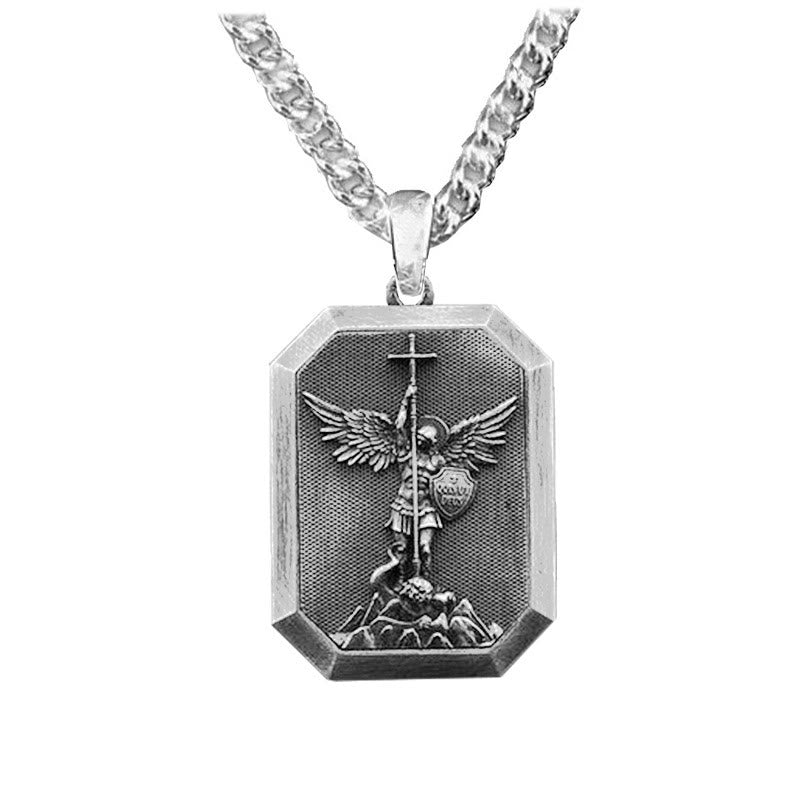 Christianartworkshop Faith Warrior St.Michael the Archangel Necklace: Strength in Every Battle - image 4