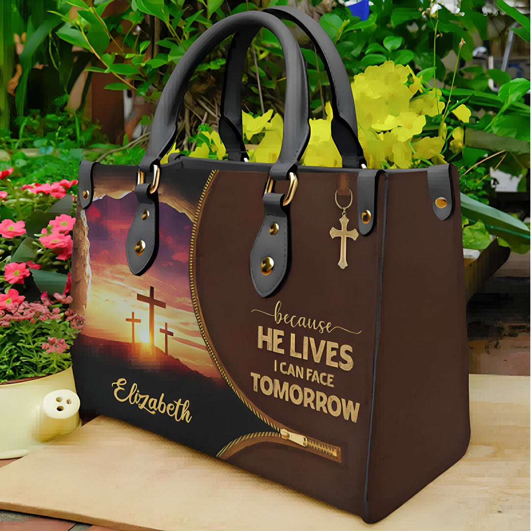 Christianartworkshop Elegant Daily Reminder Handbag: Faith to Face Tomorrow - Handbag - image 1