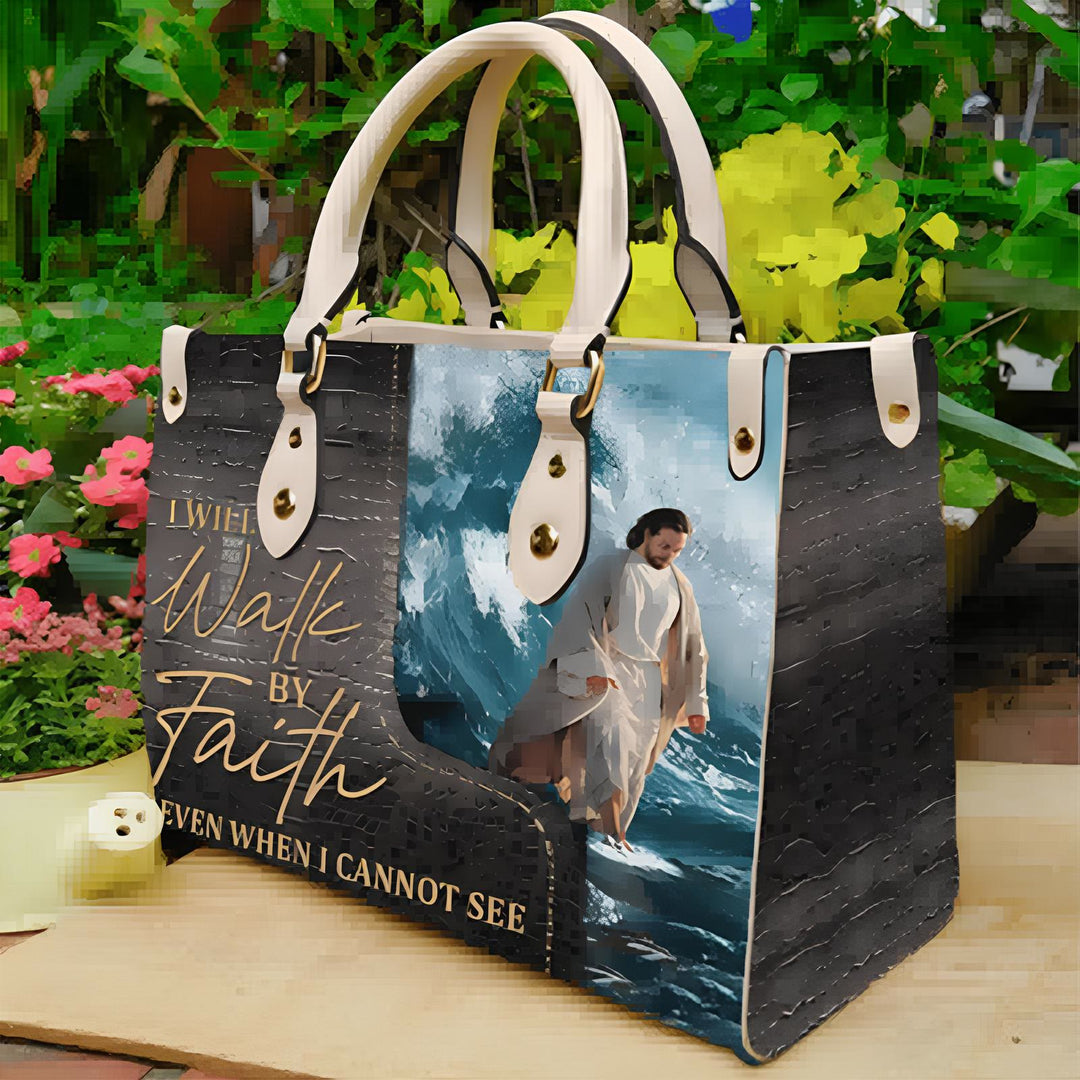 Christianartworkshop Spiritual Faith Handbag with Jesus Art: Carry Divine Inspiration - Handbag - image 1