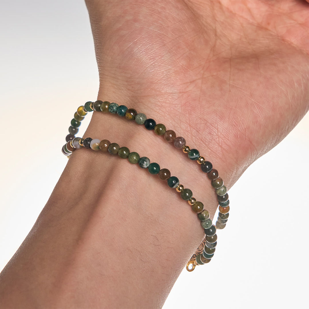 FREE Today: Handmade Earth Tone Rosary Bracelet with Cross & St. Benedict Charm - image 4