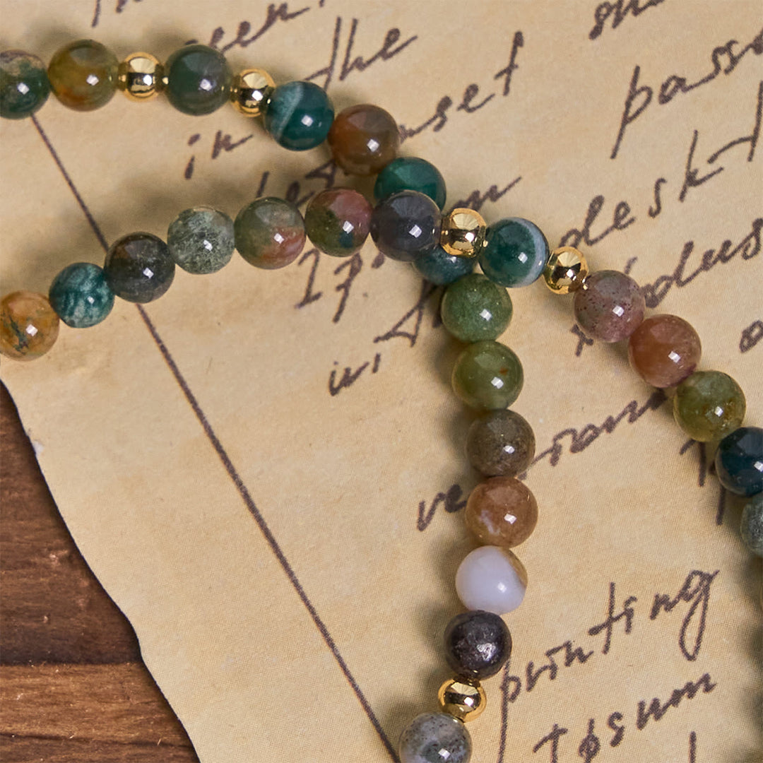 FREE Today: Handmade Earth Tone Rosary Bracelet with Cross & St. Benedict Charm - image 9
