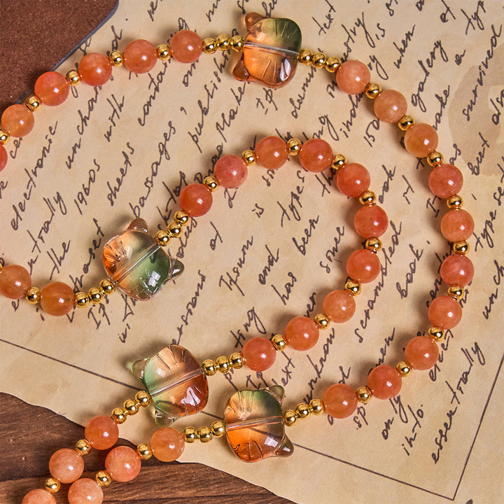 Christianartworkshop Orange Tabby Companion Rosary with Carnelian Beads for Pray & Loving Memorial - image 8