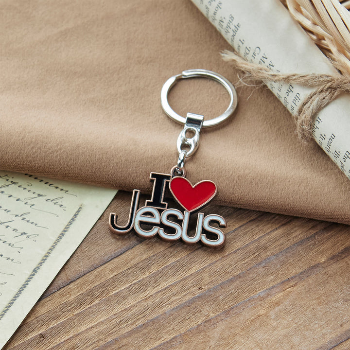 Christianartworkshop Believer's Choice Faithful Heart 4color I Love Jesus Keychain - image 8