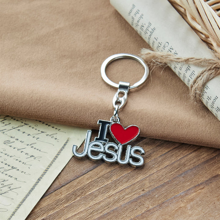 Christianartworkshop Believer's Choice Faithful Heart 4color I Love Jesus Keychain - image 7