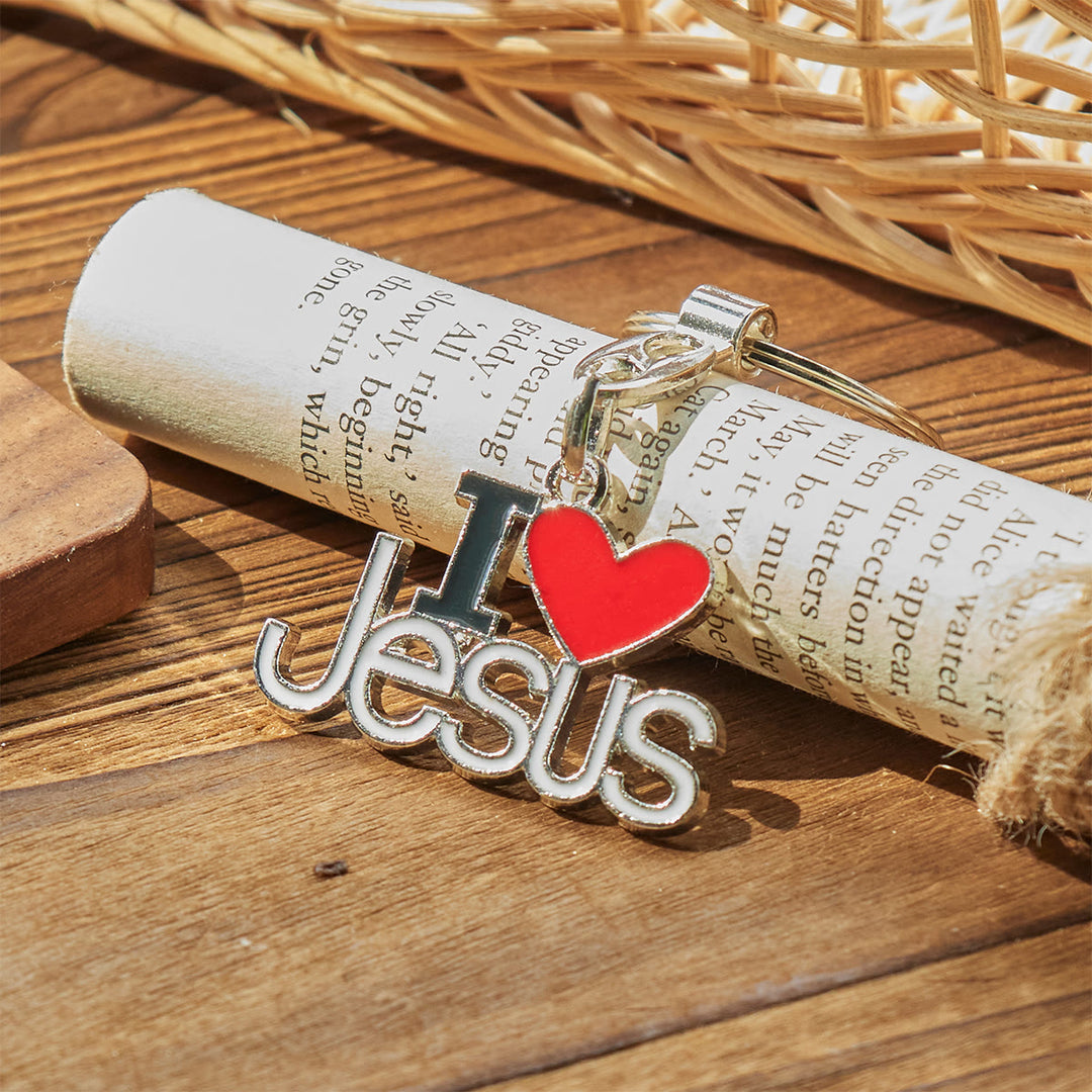 Christianartworkshop Believer's Choice Faithful Heart 4color I Love Jesus Keychain - image 11