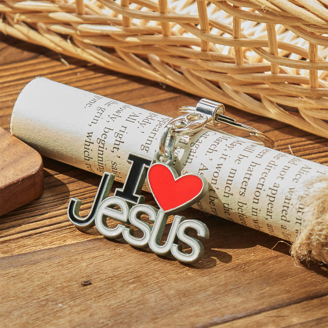 Christianartworkshop Believer's Choice Faithful Heart 4color I Love Jesus Keychain - image 9
