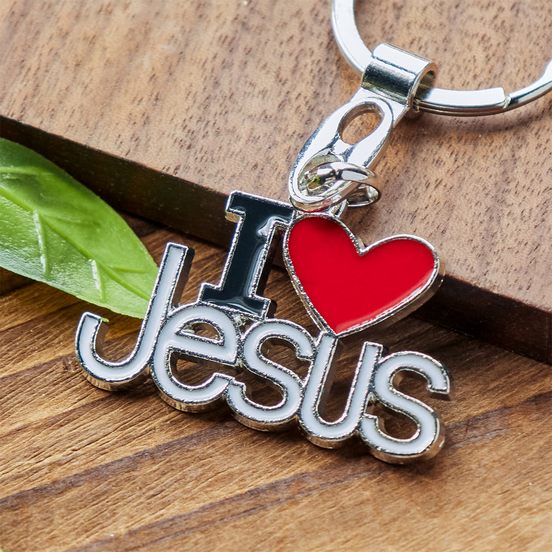 Christianartworkshop Believer's Choice Faithful Heart 4color I Love Jesus Keychain - image 15