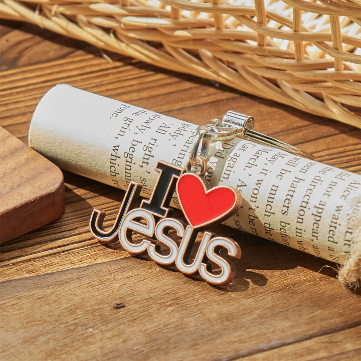 Christianartworkshop Believer's Choice Faithful Heart 4color I Love Jesus Keychain - image 12