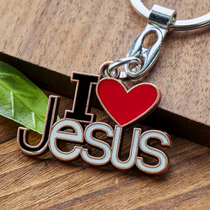Christianartworkshop Believer's Choice Faithful Heart 4color I Love Jesus Keychain - image 16