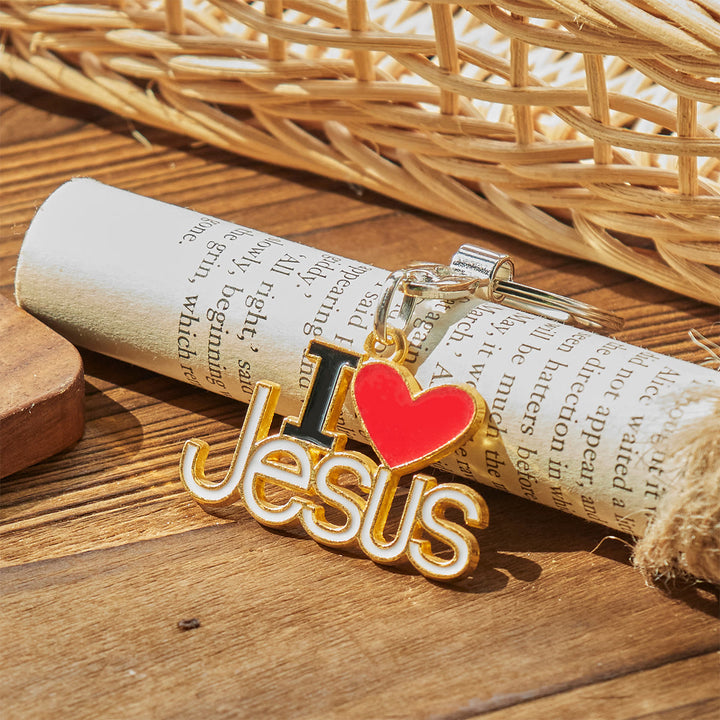 Christianartworkshop Believer's Choice Faithful Heart 4color I Love Jesus Keychain - image 10