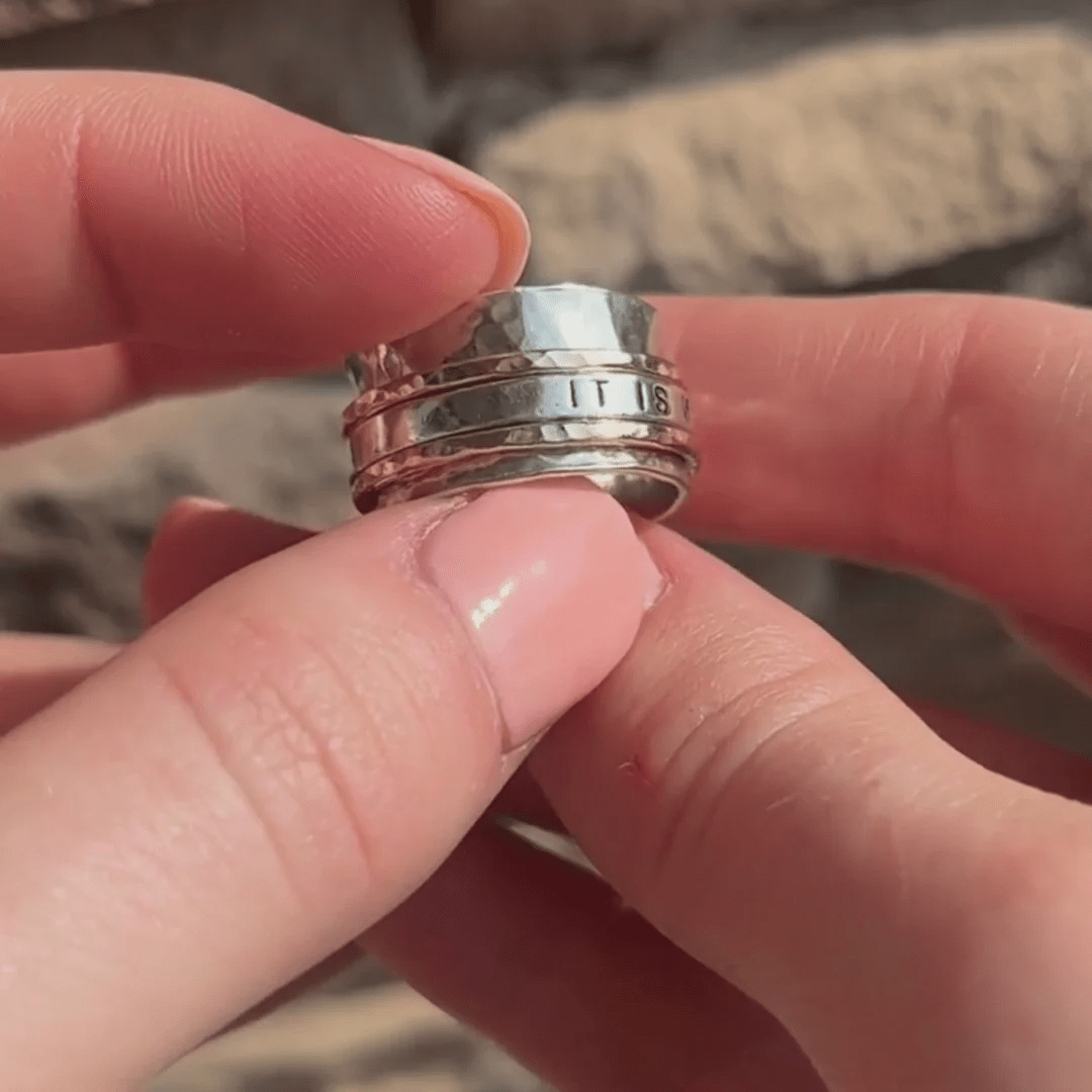 Christianartworkshop It Is Well With My Soul Inspirational Ring: Faith & Peace - image 5