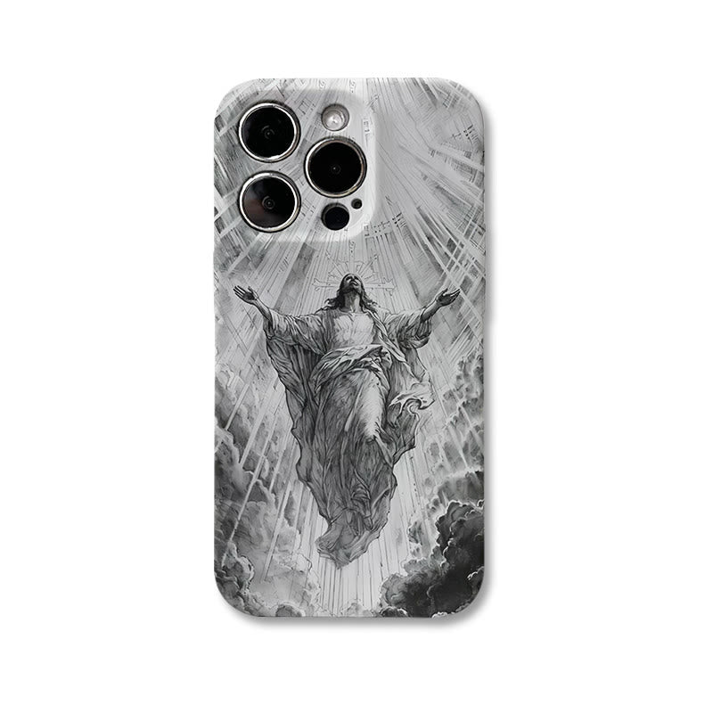 Christianartworkshop Heaven's Radiance Ascension of Christ Phone Case: Symbol of Eternal Hope - image 4