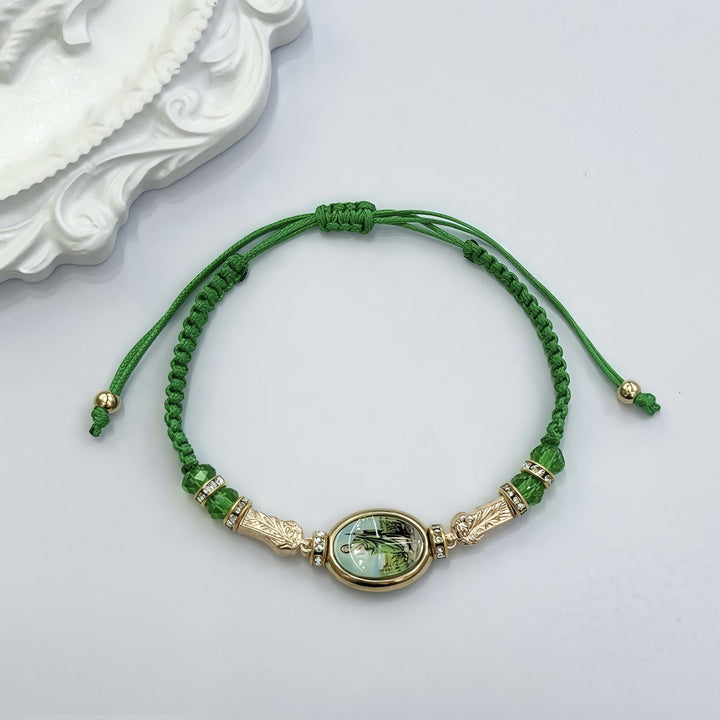 Christianartworkshop St. Jude Green Rope Adjustable Bracelets for Blessings and Divine Guidance - image 4