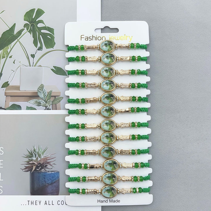 Christianartworkshop St. Jude Green Rope Adjustable Bracelets for Blessings and Divine Guidance - image 6