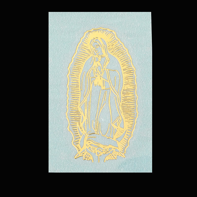 Christianartworkshop Golden Saint Sticker for Phone: Multiple Holy Figures Available - Our Lady of Guadalupe - image 5