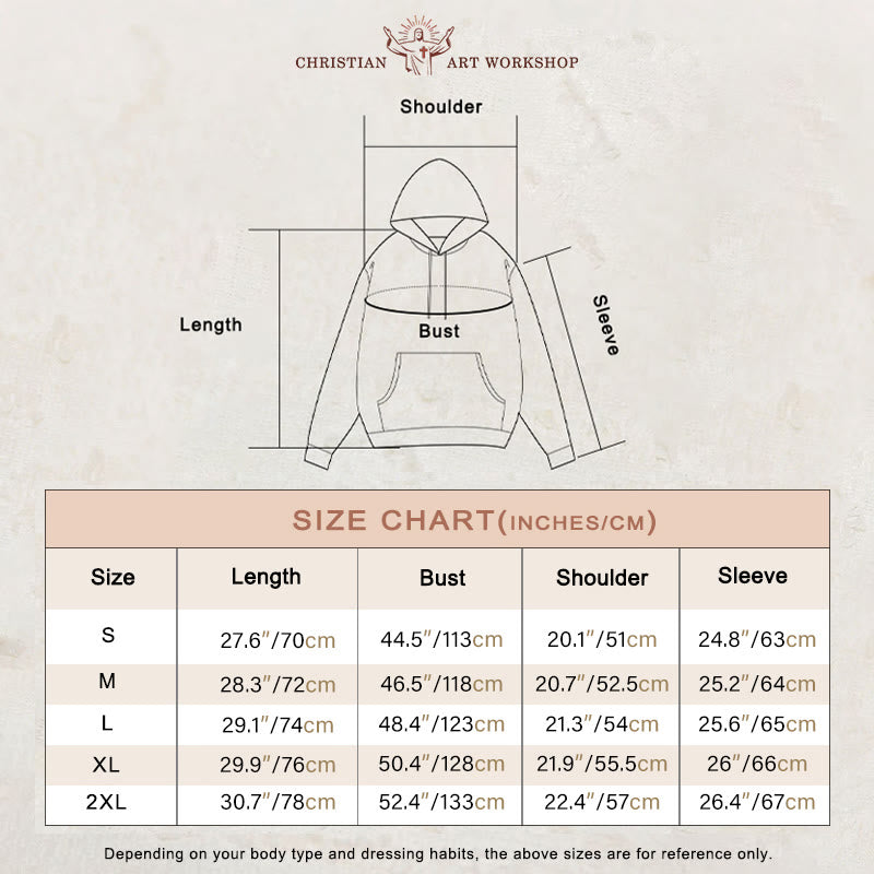 Christianartworkshop Created With a Purpose Fleece Lined Polyester Hoodie - image 1