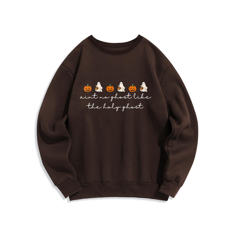 Christianartworkshop No Ghost Like the Holy Ghost Fleece Lined Polyester Sweatshirt - Brown - 2XL - image 1